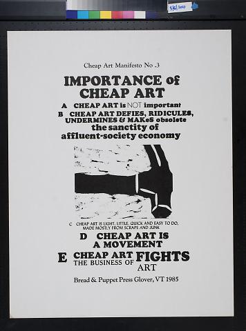 Importance of cheap art