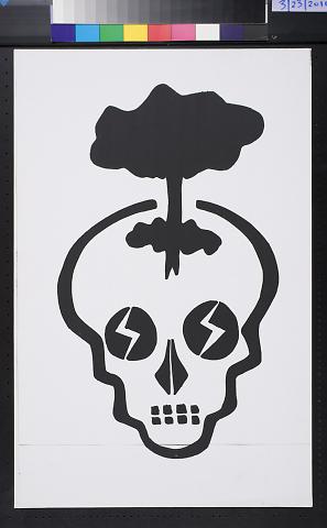 Untitled (skull with explosion)