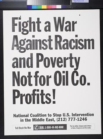 Fight a war against racism