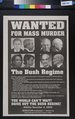 Wanted for Mass Murder: The Bush Regime