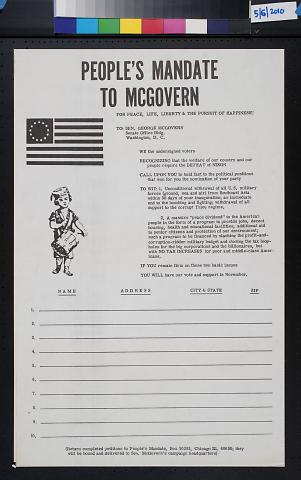 People's Mandate to McGovern