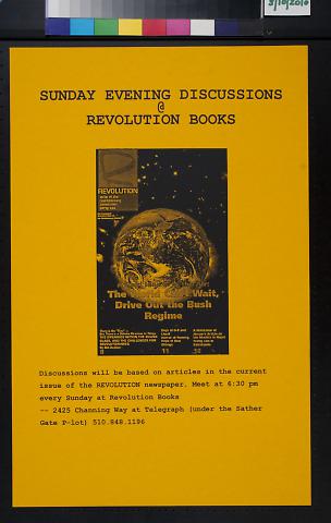 Sunday Evening Discussions @ Revolution Books