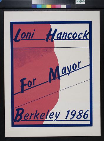 Loni Hancock for Mayor