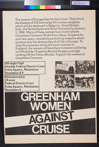 Greenham women against Cruise