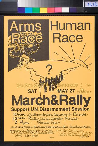Arms Race, Human Race: March & Rally (Yellow)