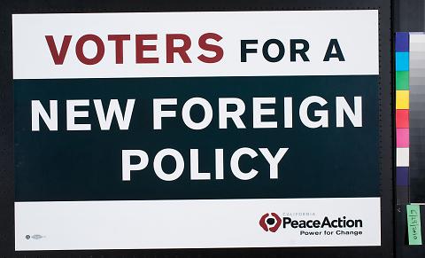 Voters for a new foreign policy