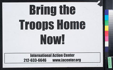 Bring the Troops Home Now!