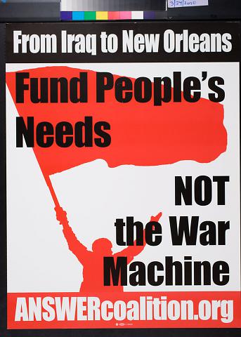Fund People's Needs Not the War Machine