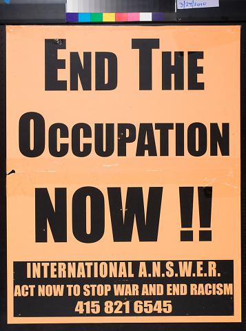 End the Occupation Now!!