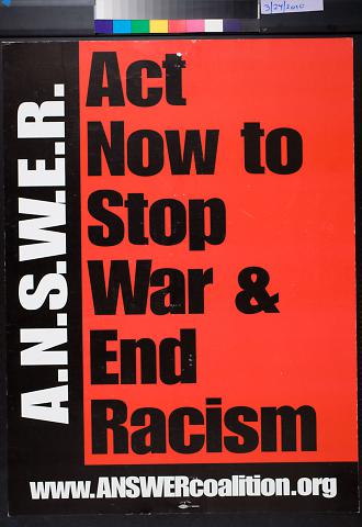 Act Now to Stop War & End Racism