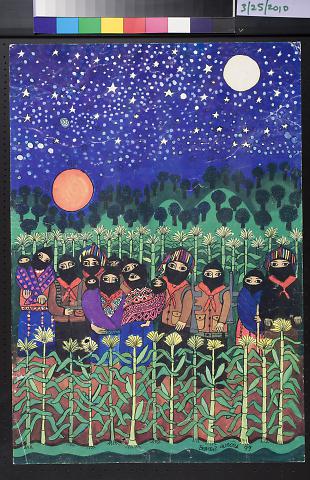 untitled (Zapatistas in cornfield)