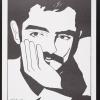 Untitled (Man with mustache with hand over face)