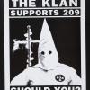 The Klan Supports 209