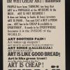 The Why Cheap Art? Manifesto