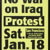 No War On Iraq Protest