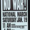 No War! National March Saturday Jan. 19