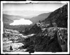 Donner Lake, Sierra Nevada Mountains, Snow Shed Tunnels in Foreground