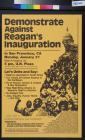 Demonstrate Against Reagan's Inauguration