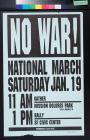 No War! National March Saturday Jan. 19