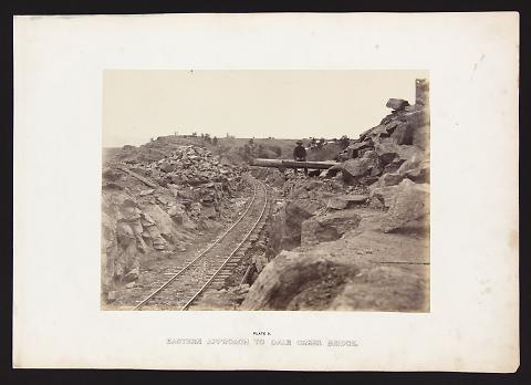 Eastern Approach To Dale Creek Bridge from The Great West Illustrated in a Series of Photographic Views Across the Continent