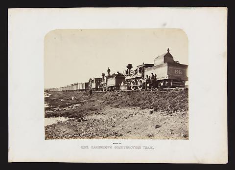 Gen. Casement's Construction Train from The Great West Illustrated in a Series of Photographic Views Across the Continent