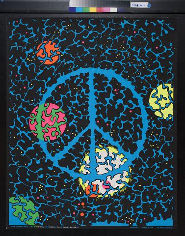 Untitled (blacklight peace sign)