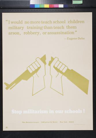 Stop militarism in our schools!