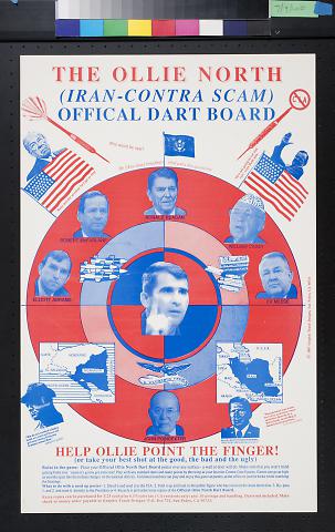 The Ollie North (Iran - Contra Scam) Official Dart Board