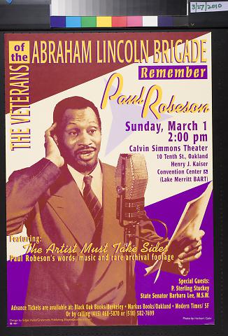 The Veterans of the Abraham Lincoln Brigade Remember Paul Robeson