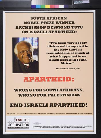 Apartheid: Wrong for South Africans, Wrong for Palestinians