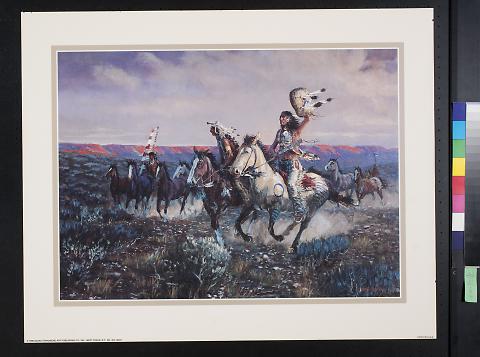 untitled (North American Indians riding horses)