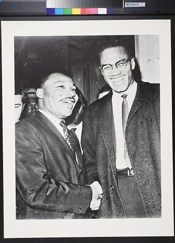 untitled (Martin Luther King, Jr. and Malcolm X shaking hands)