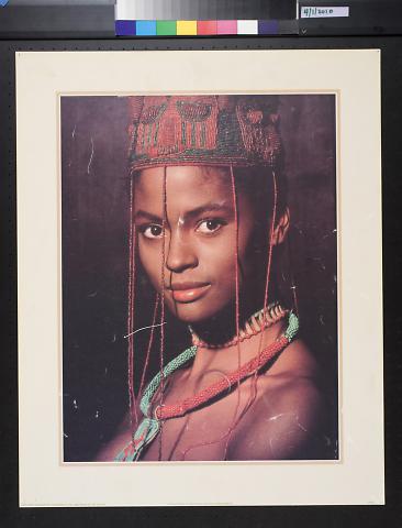 untitled (African American woman in a beaded hat and necklace)