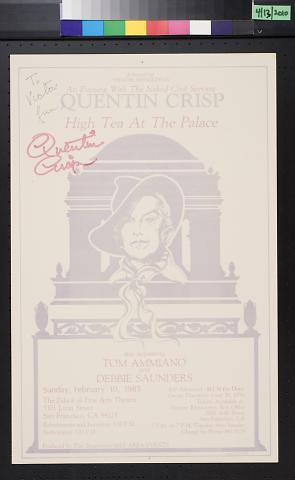 An Evening with the Naked Civil Servant: Quentin Crisp