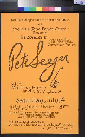 The San Jose Peace Center:Pete Seeger