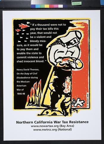 untitled ( Norhtern California War Tax Resistance, man with infant)