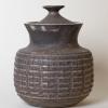 Pot with Lid and Repeating Design