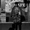 Macdonald, Miscellaneous Street Items|Woman Standing in front of Richmond Cafe