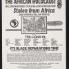 The African Holocaust