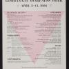 Lesbian Gay Awareness Week April 5-13, 1986