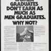 Women Graduates don't earn as much as men graduates. Why not?