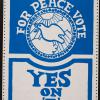 For Peace Vote Yes on 'A'