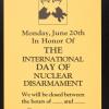 Closed In Honor of The International Day of Nuclear Disarmament
