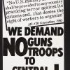 We Demand NO Guns Troops to Central America!
