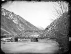 Mormon Toll Bridge at Mouth of Weber Canyon