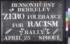 Zero Tolerance For Racism Rally