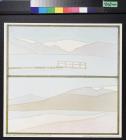 untitled (two images of a lake with mountains in the background)