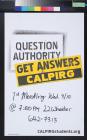 Get Answers CALPIRG