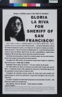 Gloria La Riva for Sheriff of San Francisco