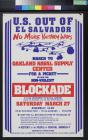 U.S. Out Of El Salvador: Blockade